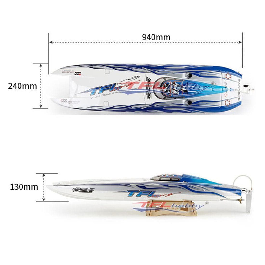 TFL 1122Z Genesis900 CAT ARTR Electric Catamaran Racing Boat - Single Motor