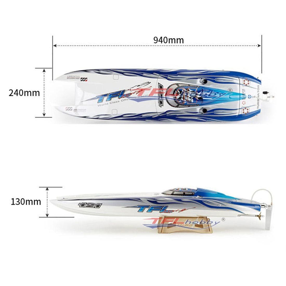 TFL 1122Z Genesis900 CAT ARTR Electric Catamaran Racing Boat - Single Motor