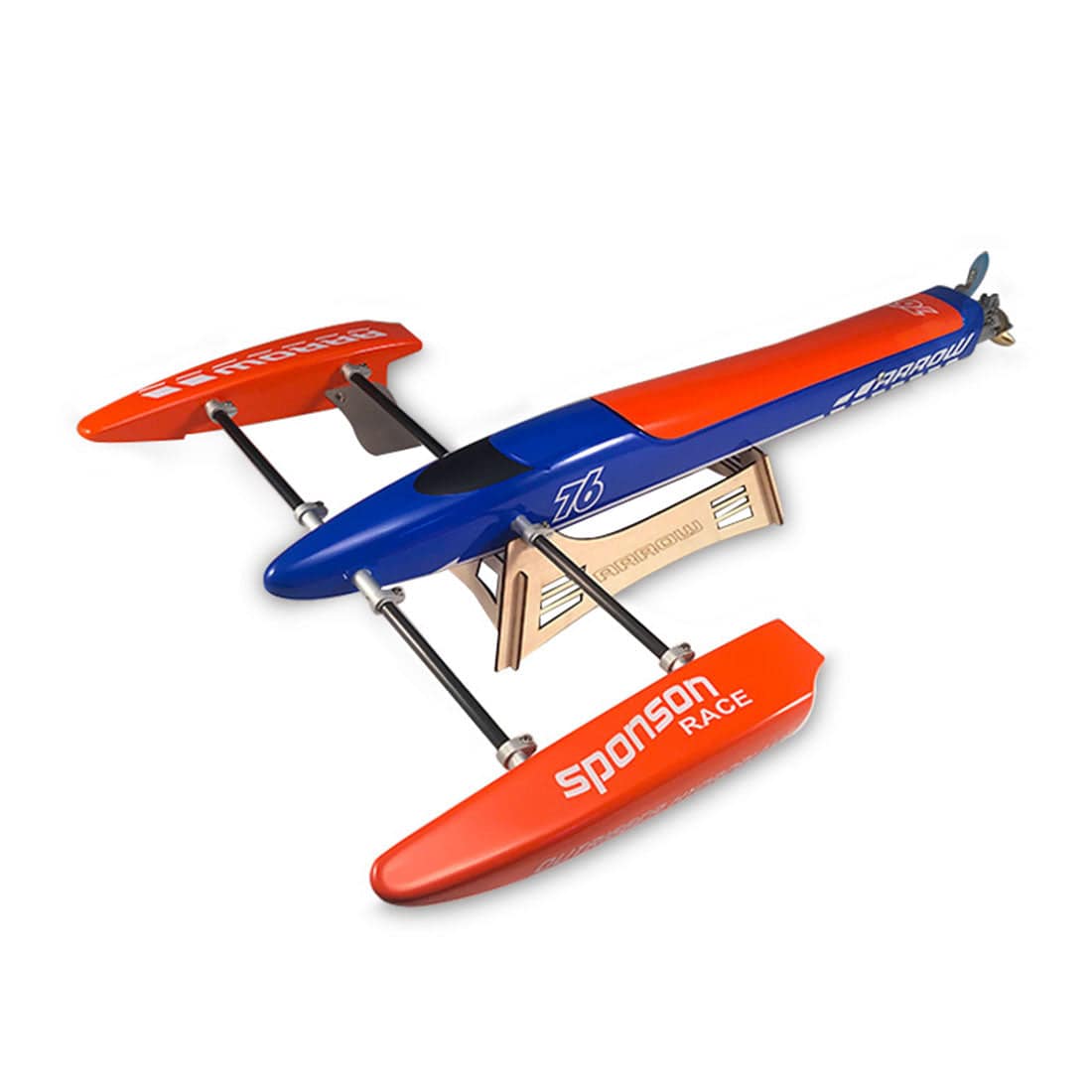 TFL 1128 Blue Arrow 61cm ARTR RC Racing Boat High Speed 80kmh Fiberglass Shrimp Hull Brushless Electric Model for Adults-helloworld7