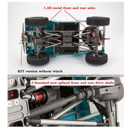 TFL Bronco C1508 1/10 Scale Full Metal 4WD RC Crawler Kit with FRP Body