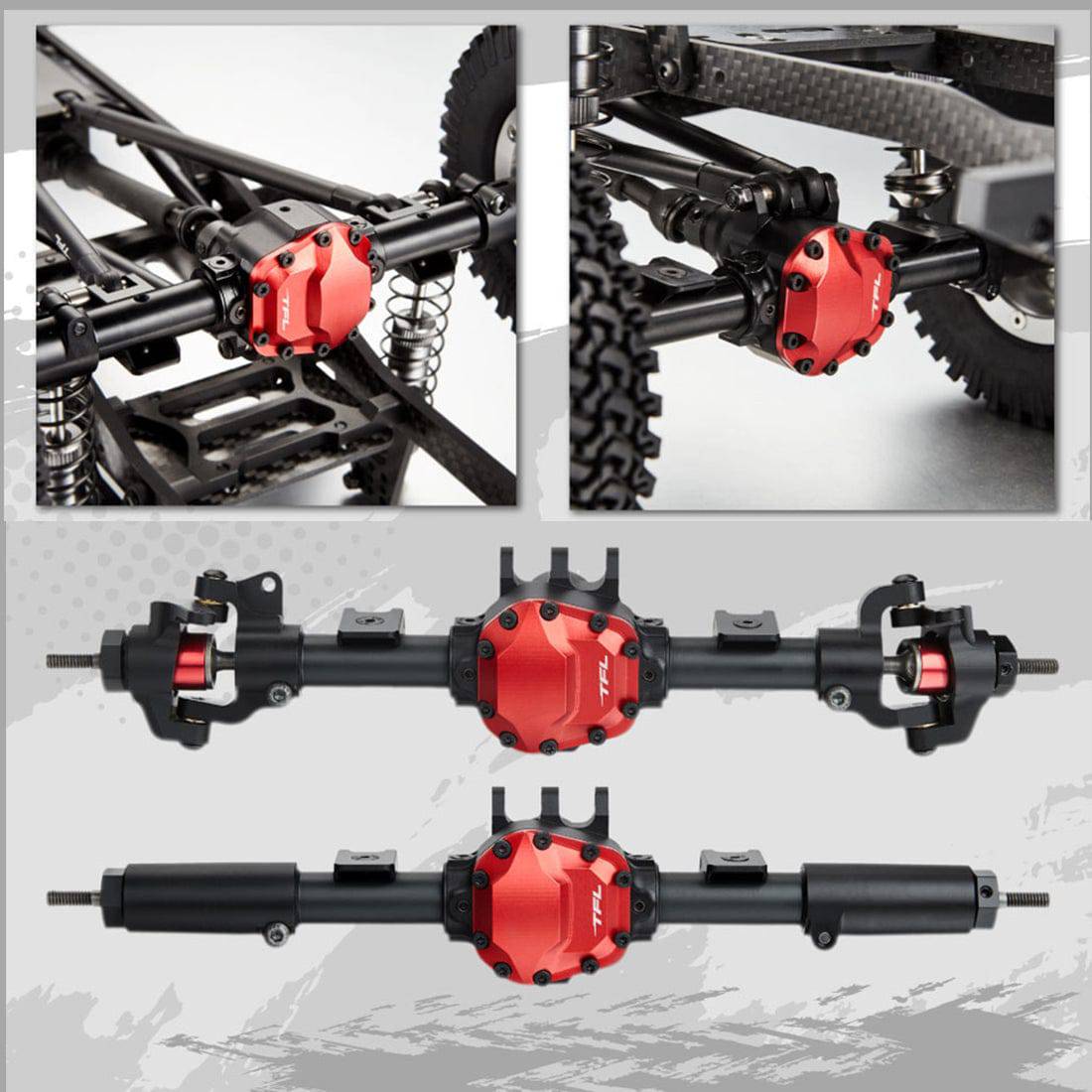 TFL C1704 1/10 Scale RC Rock Crawler Chassis Kit All-Metal Frame with D110 Body