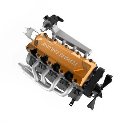 TOYAN FS-L400 14cc Inline 4 Cylinder 4 Stroke Nitro Engine DIY Assembly Kit-helloworld7