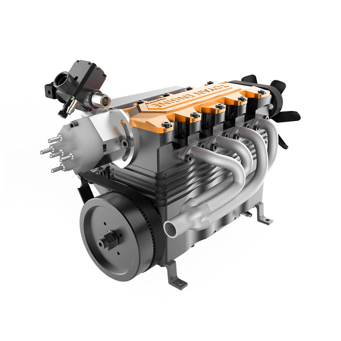 TOYAN FS-L400 14cc Inline 4 Cylinder 4 Stroke Nitro Engine DIY Assembly Kit-helloworld7