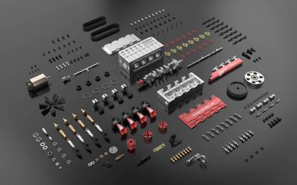 TOYAN FS-L400 14cc Inline 4 Cylinder 4 Stroke Nitro Engine DIY Assembly Kit-helloworld7