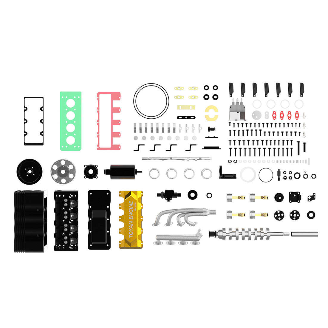 TOYAN FS-L400 14cc Inline 4 Cylinder 4 Stroke Nitro Engine DIY Assembly Kit-helloworld7