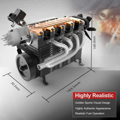 TOYAN FS-L400 14cc Inline 4 Cylinder 4 Stroke Nitro Engine DIY Assembly Kit-helloworld7