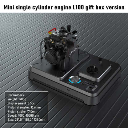 TOYAN FS-S100AT Transparent Combustion Chamber 4 Stroke Nitro Engine Model 5th Anniversary Gift-helloworld7