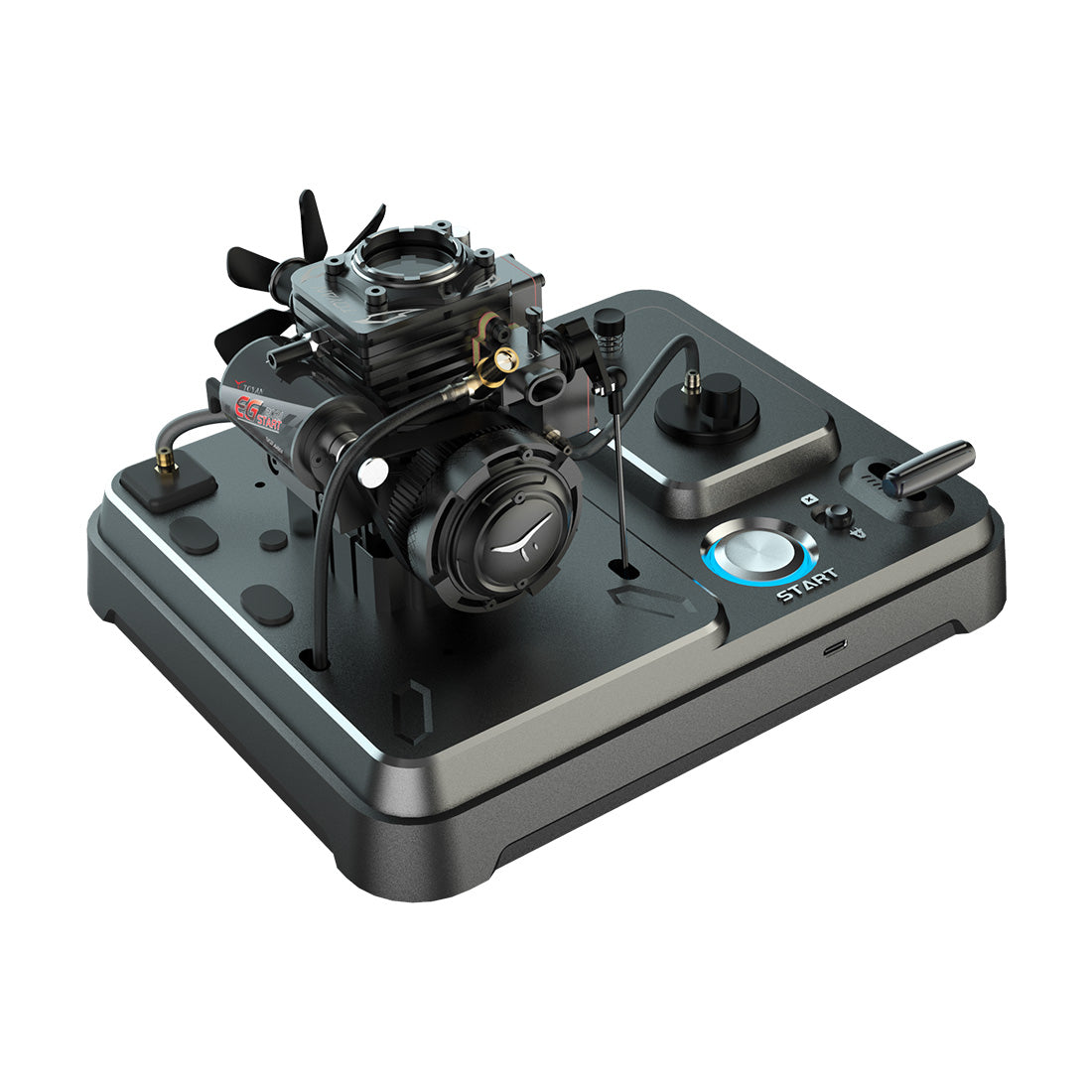 TOYAN FS-S100AT Transparent Combustion Chamber 4 Stroke Nitro Engine Model 5th Anniversary Gift-helloworld7