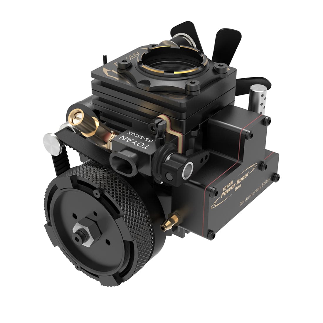 TOYAN FS-S100AT Transparent Combustion Chamber 4 Stroke Nitro Engine Model 5th Anniversary Gift-helloworld7