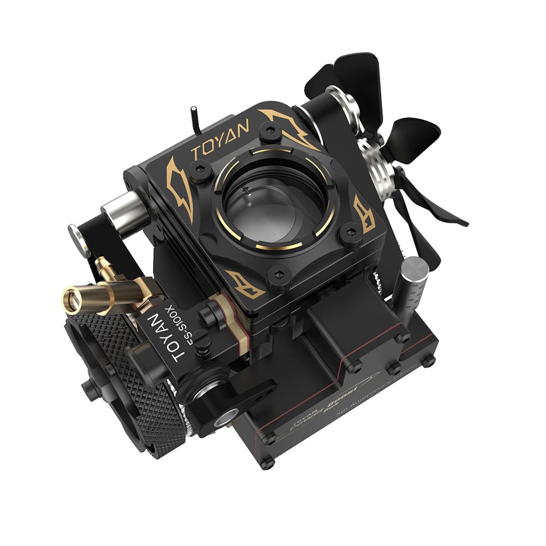 TOYAN FS-S100AT Transparent Combustion Chamber 4 Stroke Nitro Engine Model 5th Anniversary Gift-helloworld7