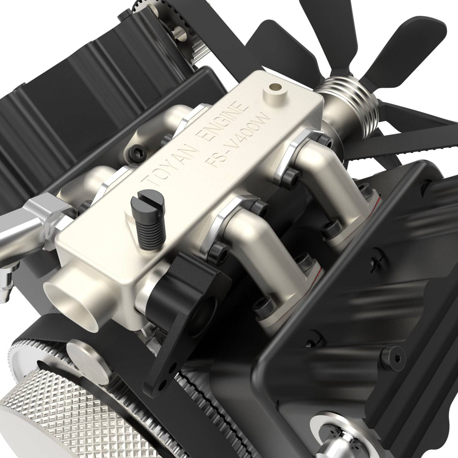 TOYAN FS-V400WA 14cc V4 Water Cooled Methanol Engine Model for RC Cars and Boats-helloworld7