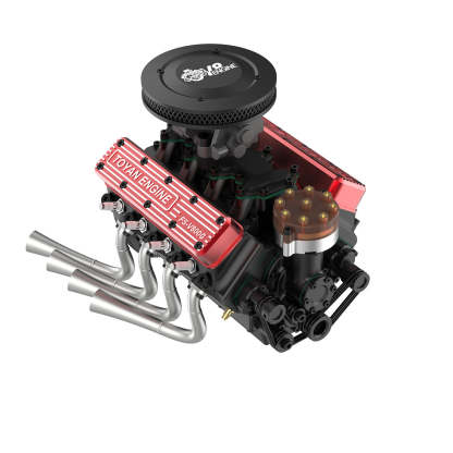 TOYAN FS-V800WGPC 28cc V8 4 Stroke Gasoline Engine Model DIY Assembly Kit-helloworld7