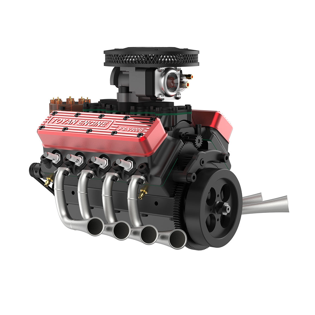 TOYAN FS-V800WGPC 28cc V8 4 Stroke Gasoline Engine Model DIY Assembly Kit-helloworld7