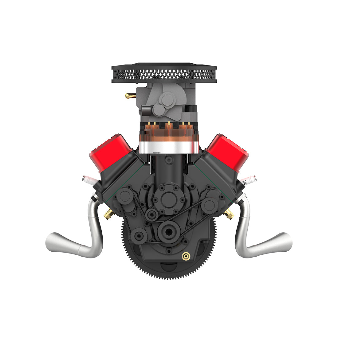 TOYAN FS-V800WGPC 28cc V8 4 Stroke Gasoline Engine Model DIY Assembly Kit-helloworld7