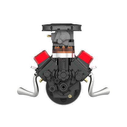 TOYAN FS-V800WGPC 28cc V8 4 Stroke Gasoline Engine Model DIY Assembly Kit-helloworld7