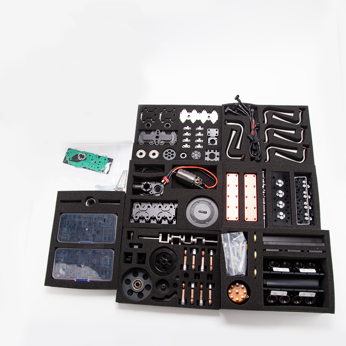 TOYAN FS-V800WGPC DIY V8 Gasoline Engine Model Kit Water Cooled 4 Stroke-helloworld7