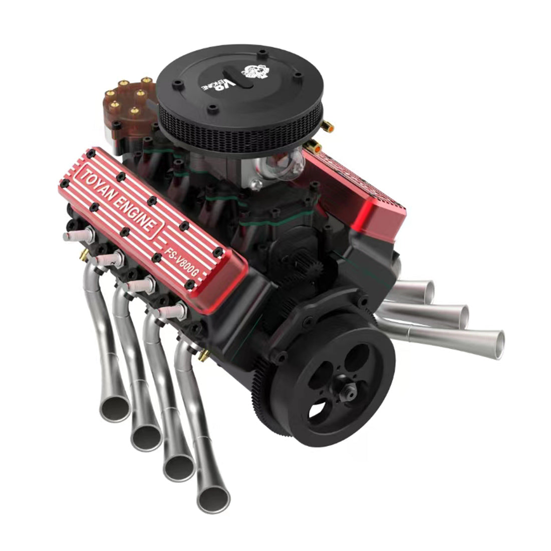TOYAN FS-V800WGPC DIY V8 Gasoline Engine Model Kit Water Cooled 4 Stroke