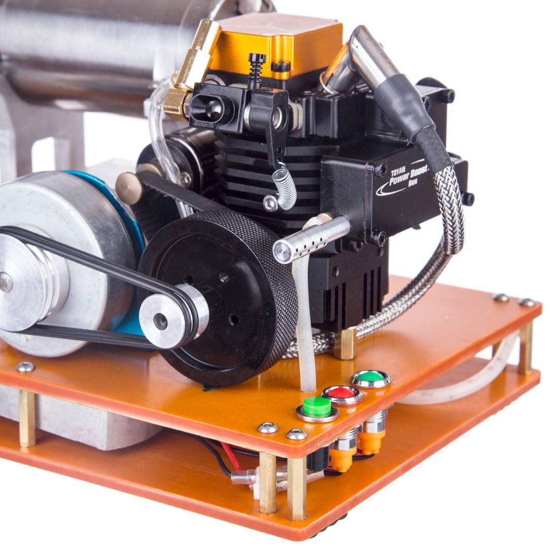 TOYAN Four Stroke Methanol Engine Generator Model Kit DIY Physics Experiment Toy 12V