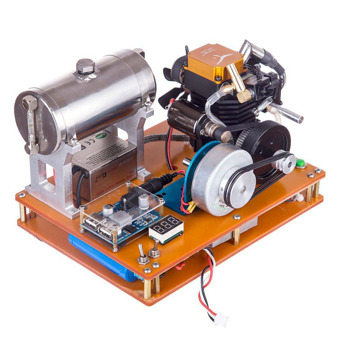 TOYAN Four Stroke Methanol Engine Generator Model Kit DIY Physics Experiment Toy 12V