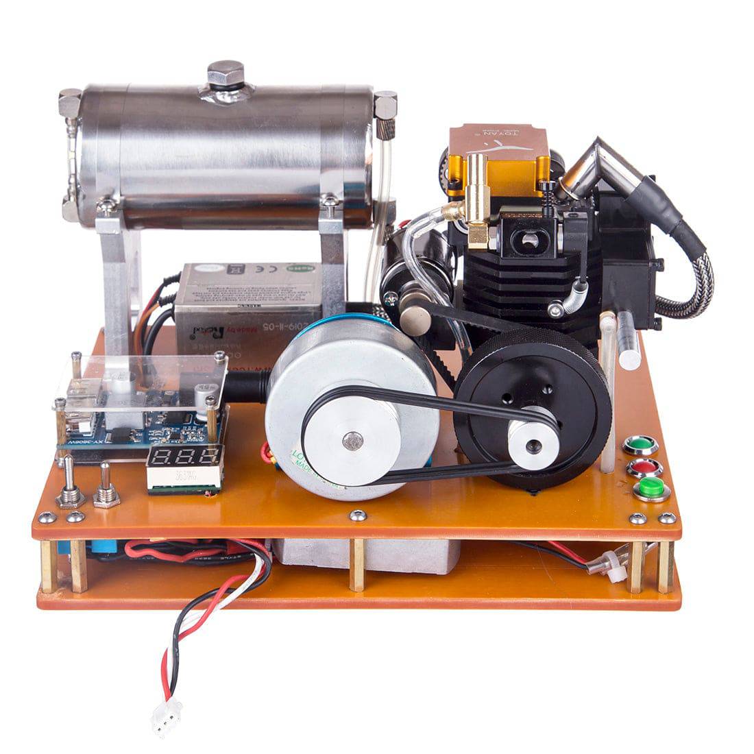 TOYAN Four Stroke Methanol Engine Generator Model Kit DIY Physics Experiment Toy 12V