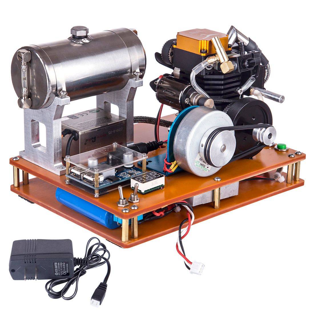 TOYAN Four Stroke Methanol Engine Generator Model Kit DIY Physics Experiment Toy 12V