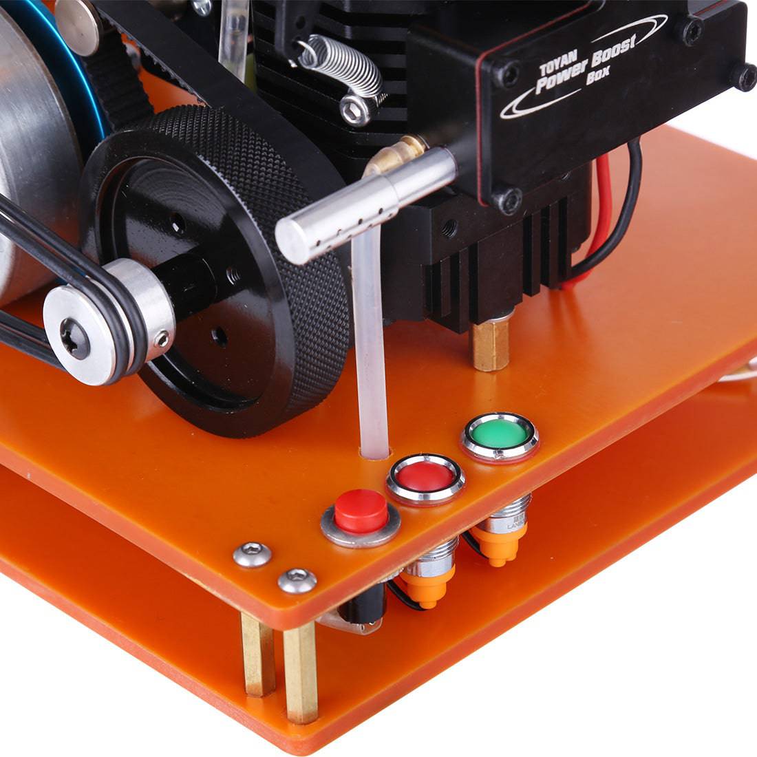 TOYAN Four Stroke Methanol Engine Generator Model Kit Electric Start 12V Physics Experiment Toy
