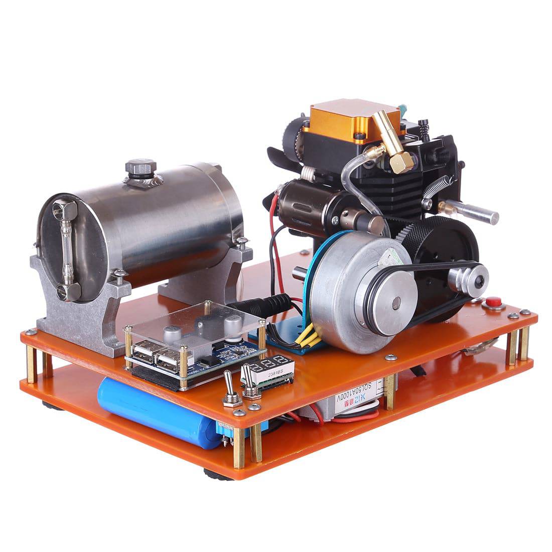 TOYAN Four Stroke Methanol Engine Generator Model Kit Electric Start 12V Physics Experiment Toy