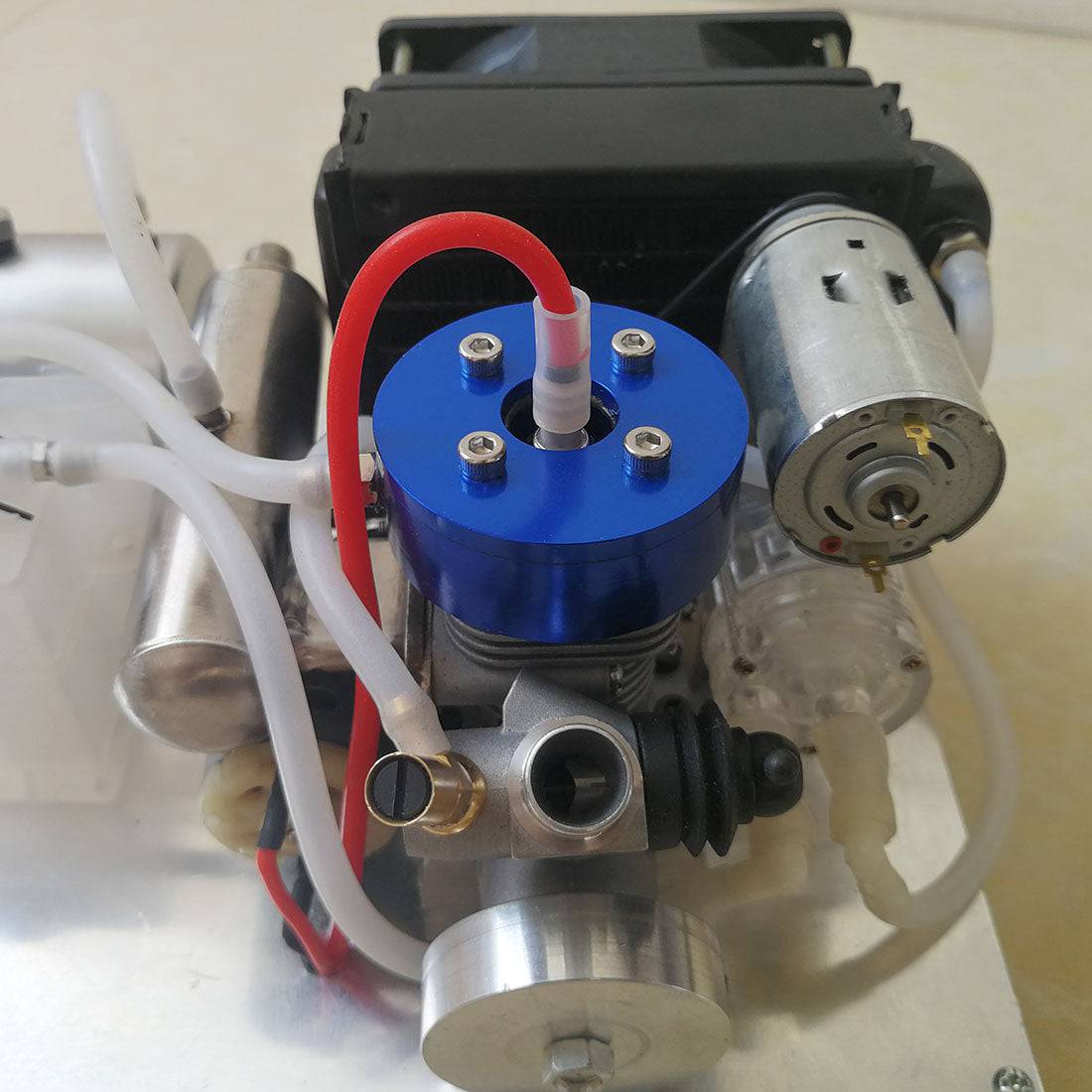 TOYAN Level 15 DIY Modify Methanol Engine into Gasoline Engine  Generator with Water-cooled Radiator Device-helloworld7