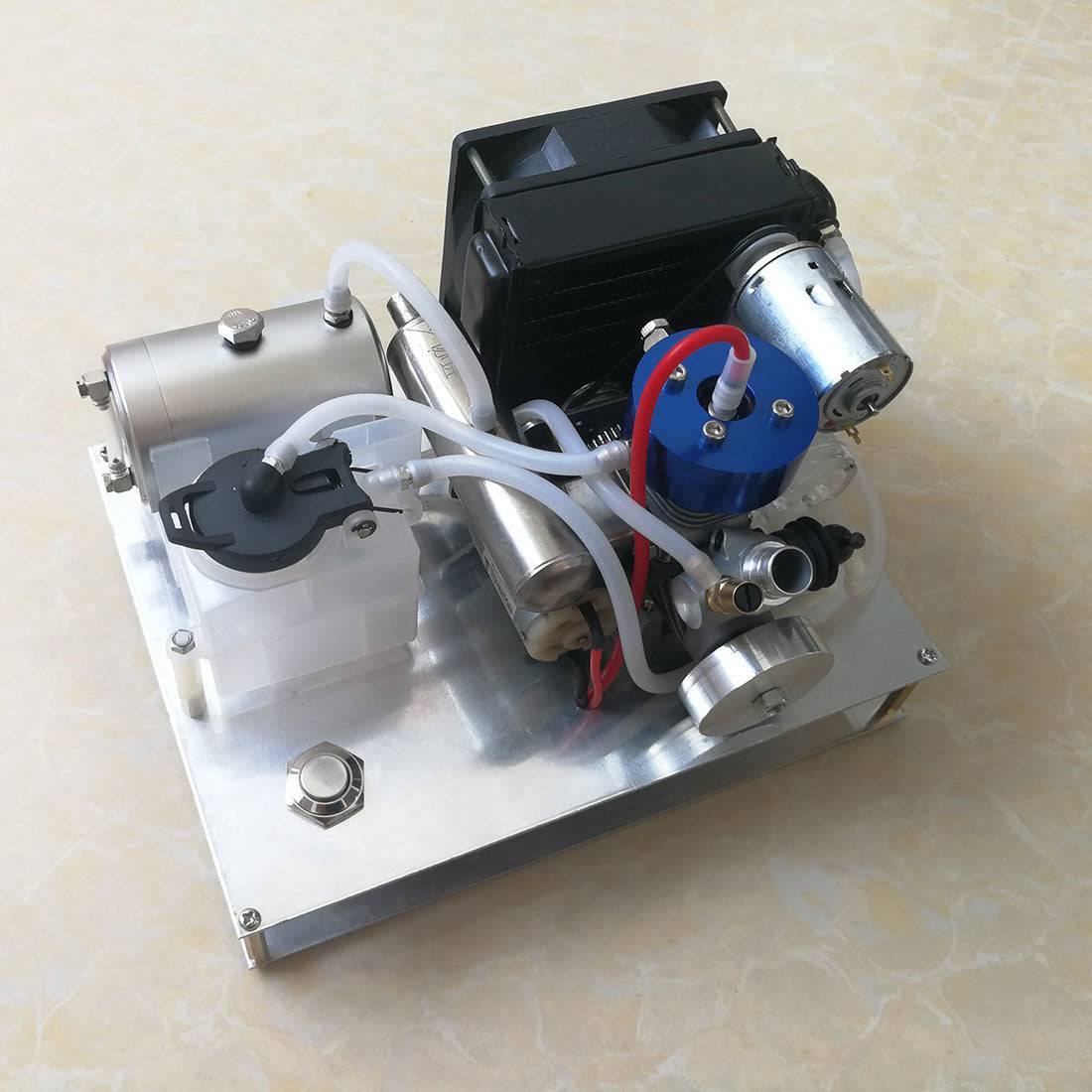 TOYAN Level 15 DIY Modify Methanol Engine into Gasoline Engine  Generator with Water-cooled Radiator Device-helloworld7