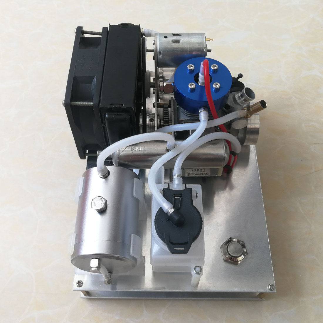 TOYAN Level 15 DIY Modify Methanol Engine into Gasoline Engine  Generator with Water-cooled Radiator Device-helloworld7
