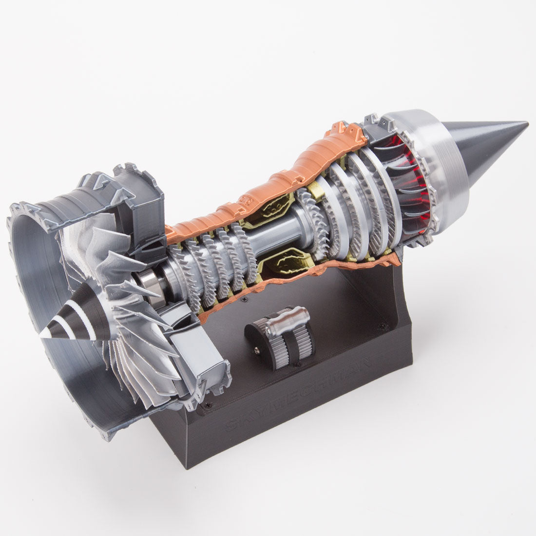 TR900 1/15 Scale Large Turbofan Engine Model with LED Flame Effect Aviation Gift-helloworld7