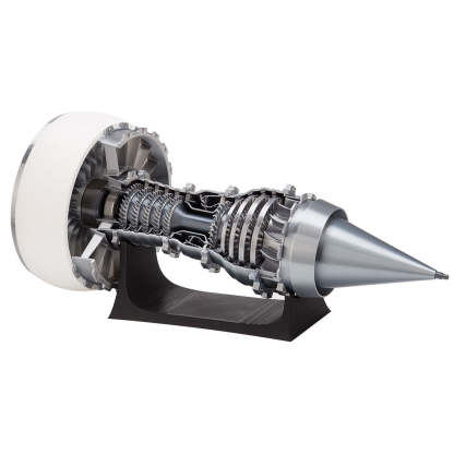 TR900 1/15 Scale Large Turbofan Engine Model with LED Flame Effect Aviation Gift-helloworld7