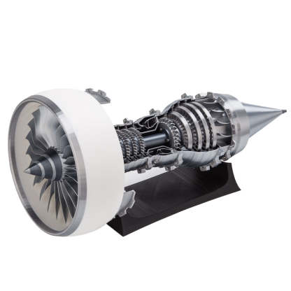 TR900 1/15 Scale Large Turbofan Engine Model with LED Flame Effect Aviation Gift-helloworld7