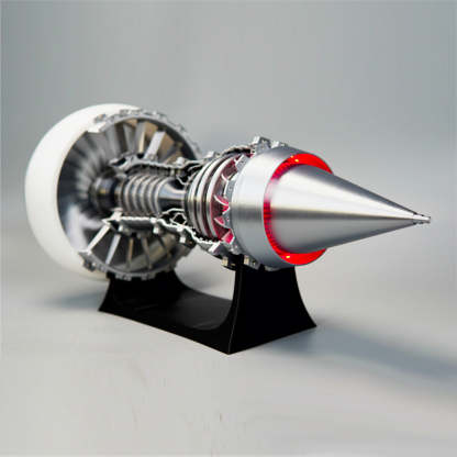 TR900 1/15 Scale Large Turbofan Engine Model with LED Flame Effect Aviation Gift-helloworld7