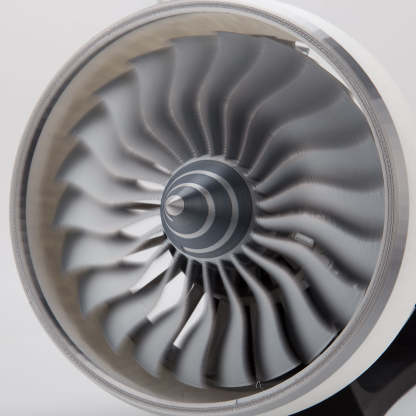 TR900 1/15 Scale Large Turbofan Engine Model with LED Flame Effect Aviation Gift-helloworld7