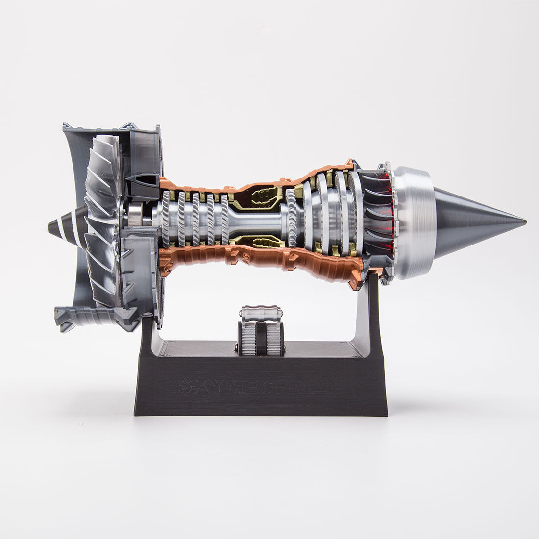 TR900 1/15 Scale Large Turbofan Engine Model with LED Flame Effect Aviation Gift-helloworld7
