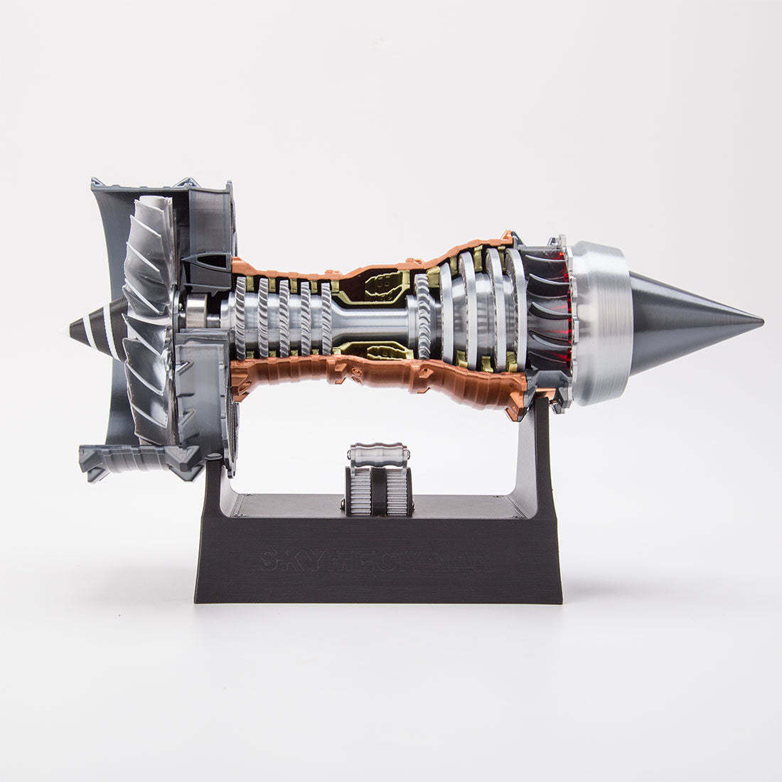 TR900 1/15 Scale Large Turbofan Engine Model with LED Flame Effect Aviation Gift-helloworld7