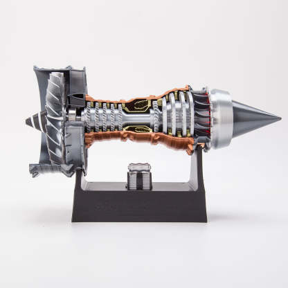 TR900 1/15 Scale Large Turbofan Engine Model with LED Flame Effect Aviation Gift-helloworld7