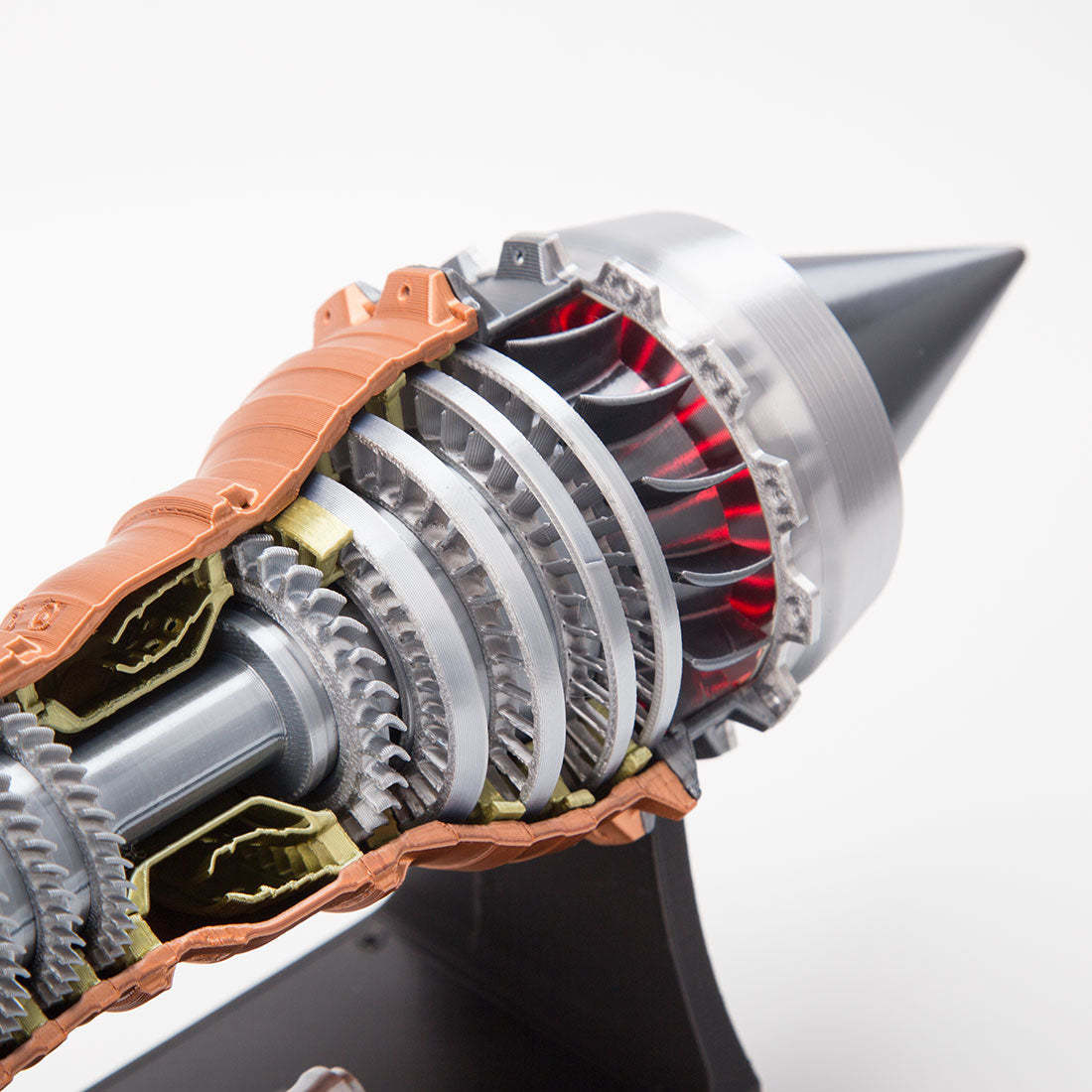 TR900 1/15 Scale Large Turbofan Engine Model with LED Flame Effect Aviation Gift-helloworld7