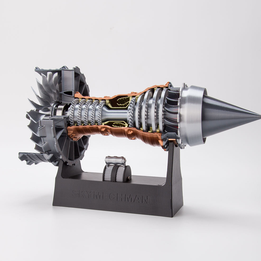TR900 1/15 Scale Large Turbofan Engine Model with LED Flame Effect Aviation Gift-helloworld7