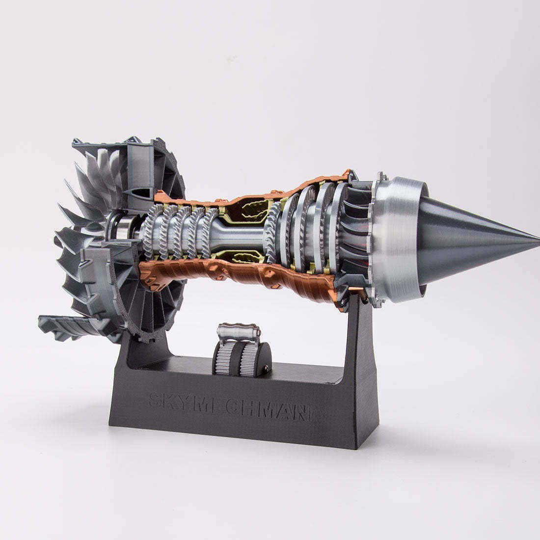 TR900 1/15 Scale Large Turbofan Engine Model with LED Flame Effect Aviation Gift-helloworld7