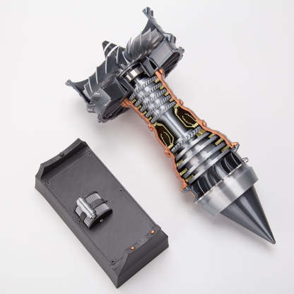 TR900 1/15 Scale Large Turbofan Engine Model with LED Flame Effect Aviation Gift-helloworld7