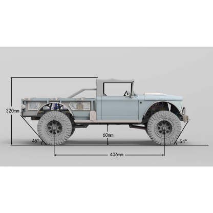 TWOLF M715 1/8 Scale Full Metal CNC RC Crawler Kit with V8 Engine