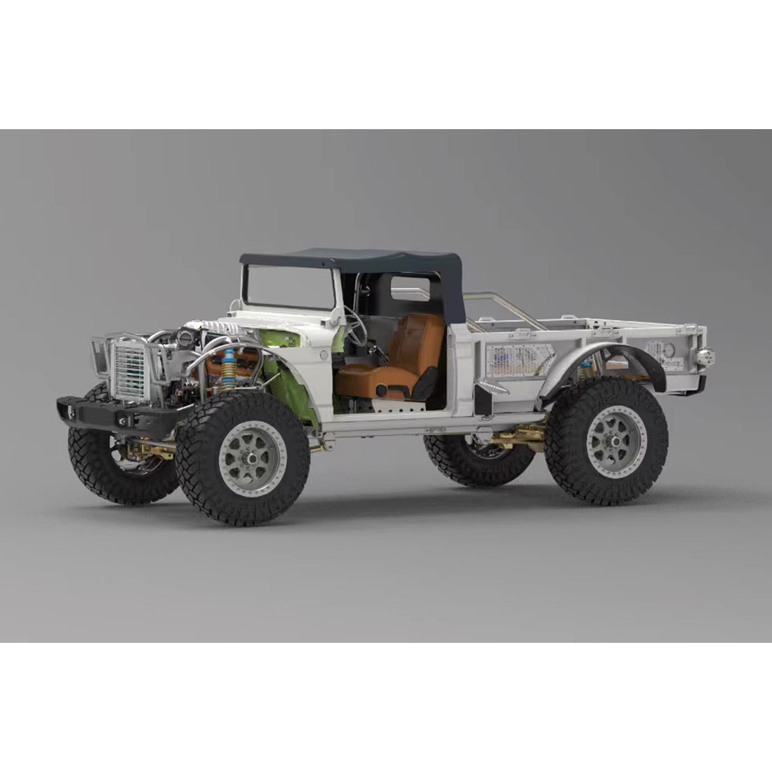 TWOLF M715 1/8 Scale Full Metal CNC RC Crawler Kit with V8 Engine