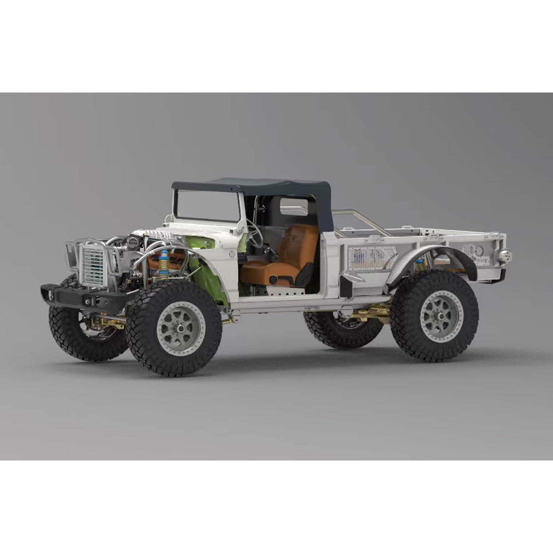 TWOLF M715 1/8 Scale Full Metal CNC RC Crawler Kit with V8 Engine