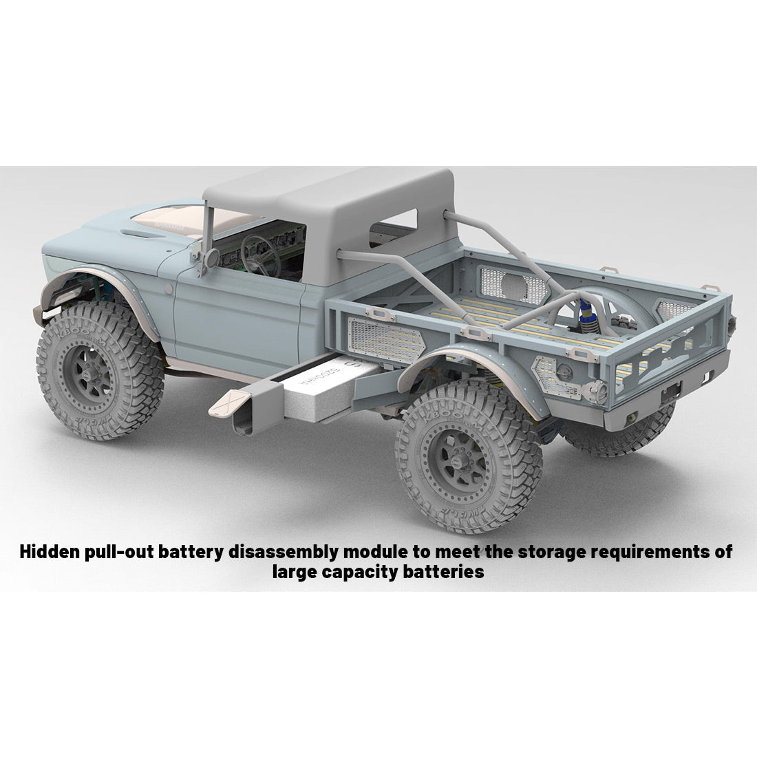 TWOLF M715 1/8 Scale Full Metal CNC RC Crawler Kit with V8 Engine