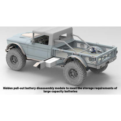 TWOLF M715 1/8 Scale Full Metal CNC RC Crawler Kit with V8 Engine