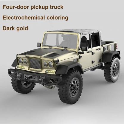 TWOLF TW-715 1/10 Scale All-Metal RC Crawler Kit 4WD Pickup Truck with Simulated V8 Engine