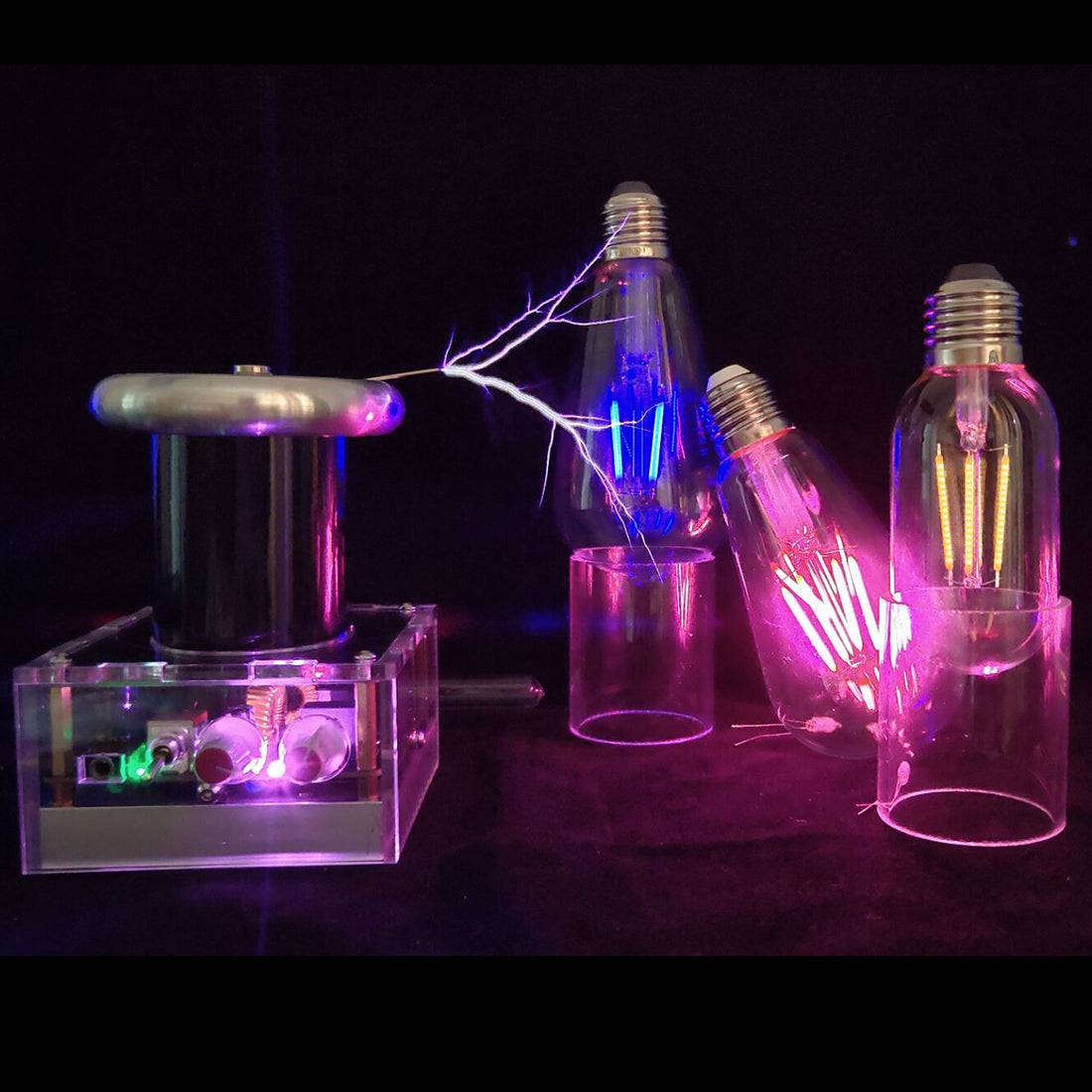 Table Top Musical Tesla Coil Bluetooth Plasma Speaker Touchable Arc Science Toy Wireless Transmission-helloworld7