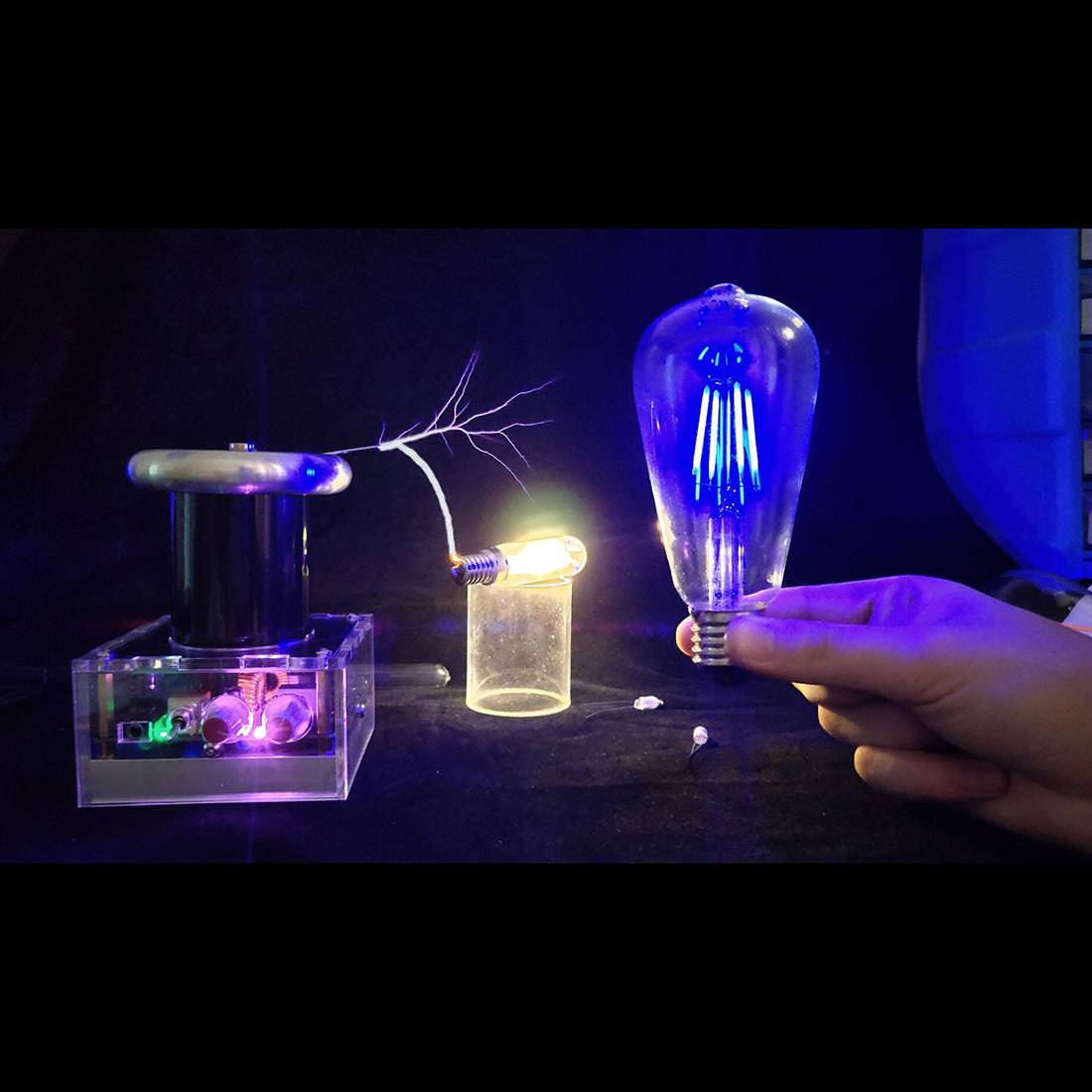 Table Top Musical Tesla Coil Bluetooth Plasma Speaker Touchable Arc Science Toy Wireless Transmission-helloworld7